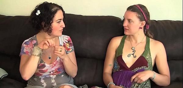  Yanks Lesbians Sage And Simona talking